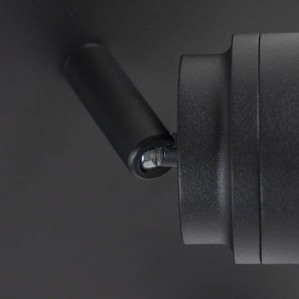 Faretto da bagno moderno nero 3 luci IP44 - Ducha
