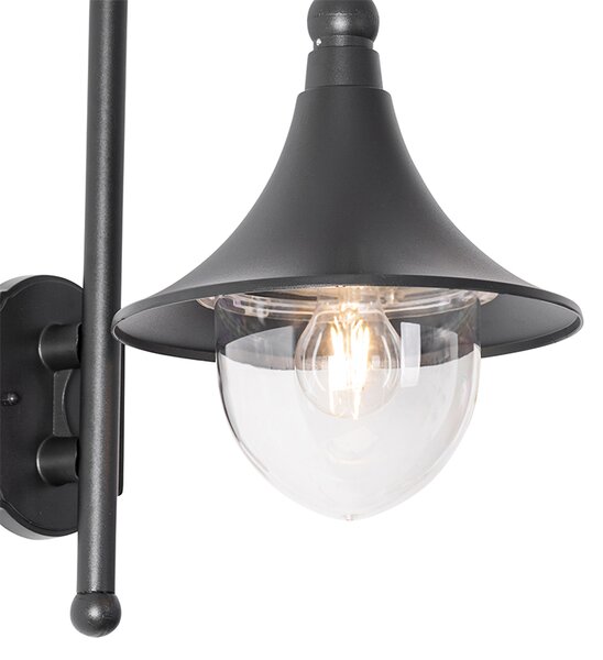 Lampada da parete per esterni classica nera IP44 - Daphne