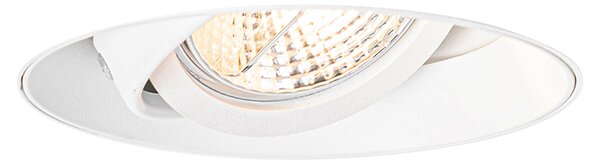 Faretto da incasso moderno bianco GU10 AR70 rotondo senza cornice - Oneon