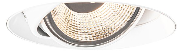 Faretto da incasso moderno bianco GU10 AR111 rotondo senza cornice - Oneon