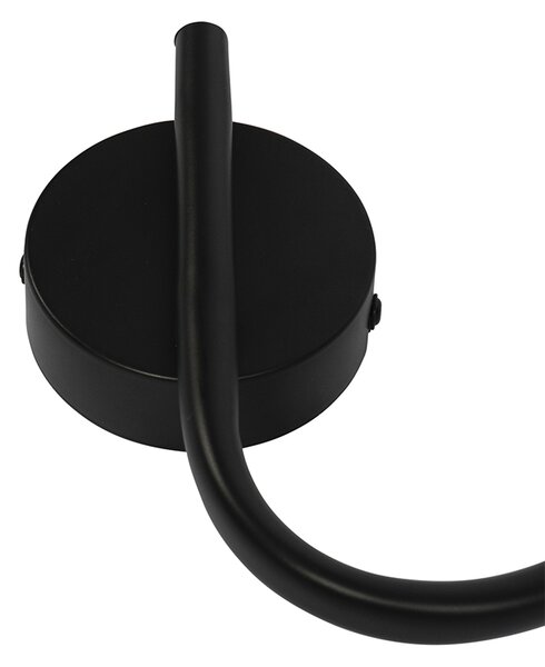 Plafoniera Art Déco vetro fumé nero 3 luci - VIDRO