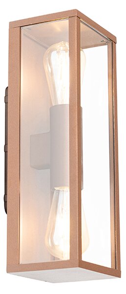 Applique industriale Ruggine 38 cm 2 luci IP44 - Charlois
