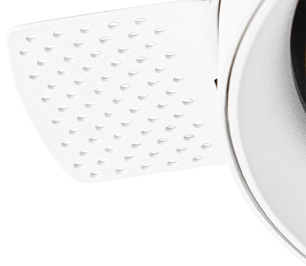 Faretto da incasso moderno bianco GU10 AR111 rotondo senza cornice - Oneon Honey