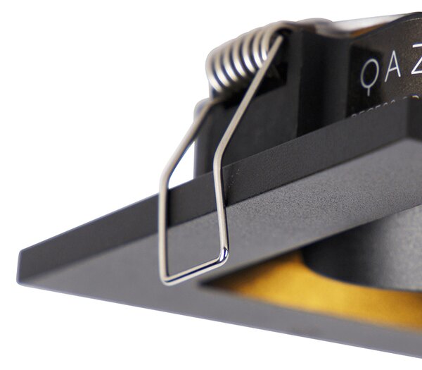Set di 10 faretti a incasso neri orientabili - Qure