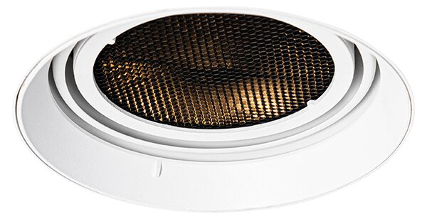 Faretto da incasso moderno bianco GU10 AR111 rotondo senza cornice - Oneon Honey