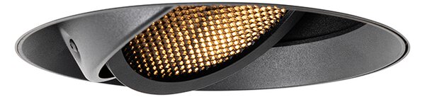 Faretto da incasso moderno nero GU10 AR111 rotondo senza cornice - Oneon Honey