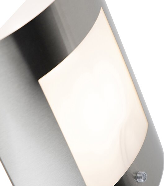 Lampada da parete per esterni in acciaio IP44 con sensore crepuscolare - Emmerald
