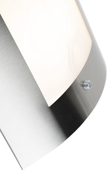 Lampada da parete per esterni in acciaio IP44 con sensore crepuscolare - Emmerald