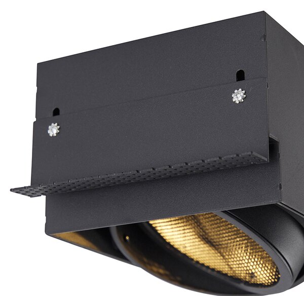 Faretto incasso nero GU10 AR111 senza cornice - Oneon Honey