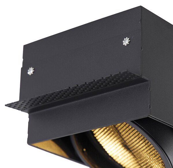 Faretto incasso nero GU10 AR111 senza cornice - Oneon Honey