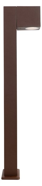 Lampada da esterno marrone ruggine con picchetto e pressacavo 65cm IP44 - Baleno