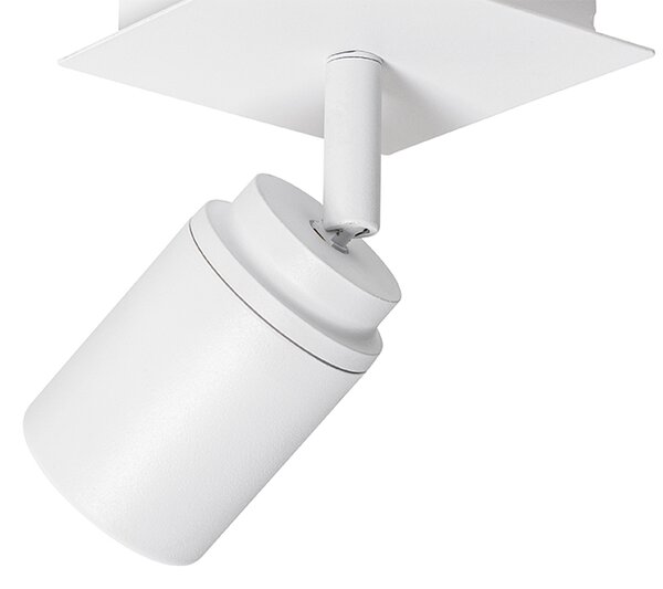 Faretto moderno per bagno bianco quadrato IP44 - Ducha