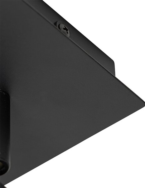 Faretto da bagno moderno nero quadrato IP44 - Ducha