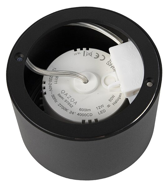 Faretto da soffitto moderno nero AR111 con LED incluso - Expert