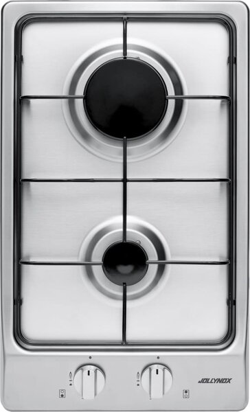 Jollynox 1PVG2 Vega Piano Cottura a Gas 2 Fuochi 30 cm colore Inox