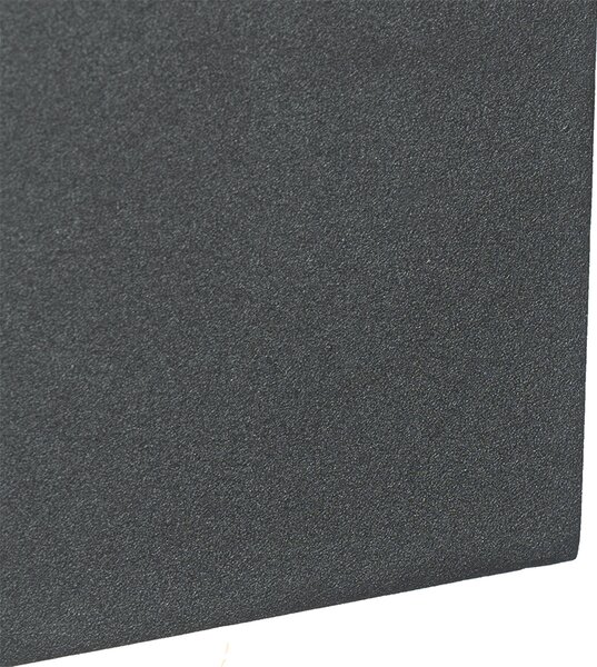 Applique da parete grigio scuro con 2 luci IP44 con sensore di movimento - Baleno