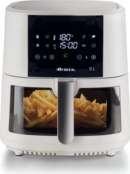Ariete 4630 Friggitrice ad Aria Capacit 9 Litri Potenza 1500 Watt con Funzione Grill 8 Programmi di Cottura colore Bianco - 00C463003AR0