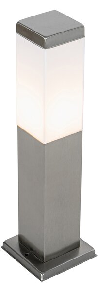 Lampada da esterno moderna 45 cm in acciaio con presa IP44 - Malios