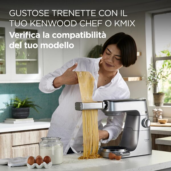Kenwood Accessorio Impastatrice Planetaria Kenwood Trafila pasta Trenette in Acciaio Inox - KAX983ME