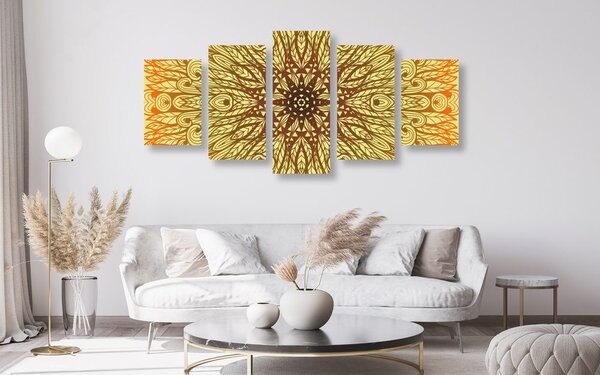 Quadri 5 pezzi – Ornamento etnico unico
