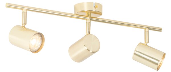 Plafoniera moderna ottone 3 luci orientabili - Jeana