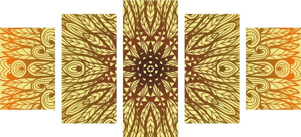 Quadri 5 pezzi – Ornamento etnico unico