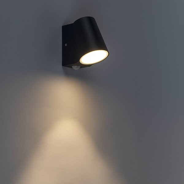 Lampada da esterno antracite con sensore di movimento incl. LED - Uma