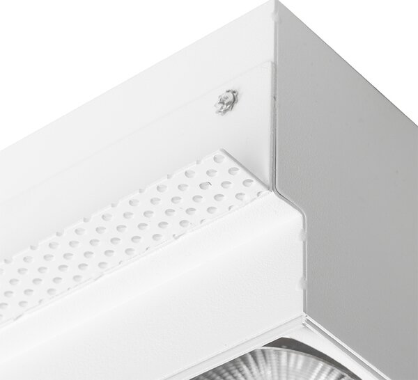 Faretto da incasso bianco GU10 AR111 senza cornice 2 luci - Oneon