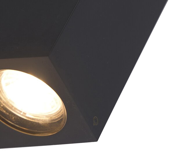 Lampada da parete smart grigia in plastica con 2 Wifi GU10 - Baleno