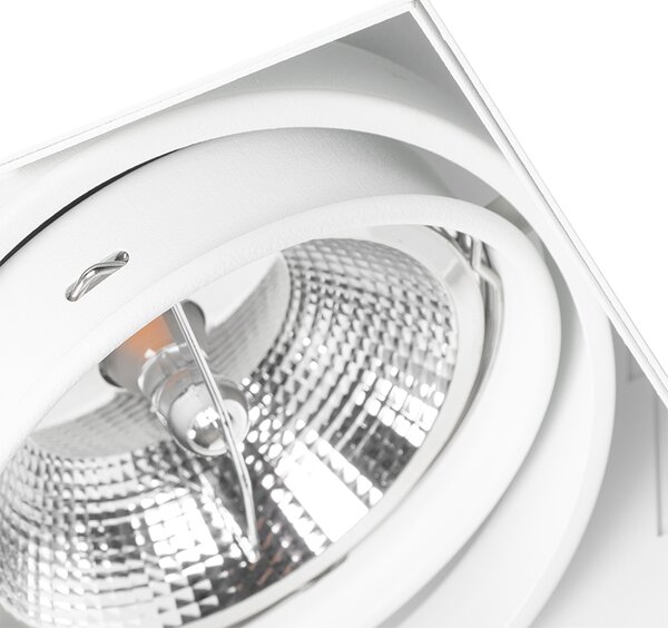 Faretto incasso bianco GU10 AR111 senza cornice orientabile - Oneon