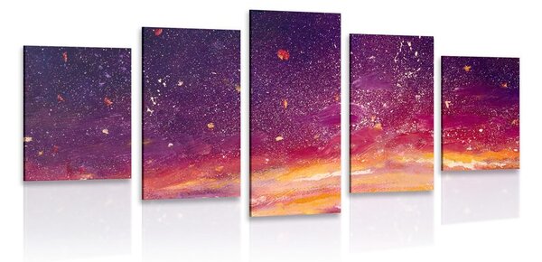 Quadri 5 pezzi – Pittura a olio del cielo