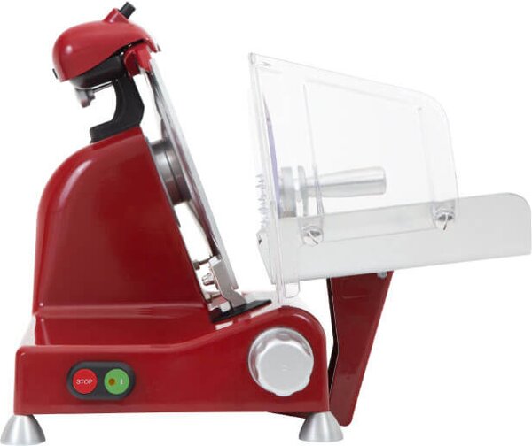 R.G.V. Affettatrice Elettrica Potenza 140 Watt Lama 25 cm in Acciaio colore Rosso - 90447 Luxury 25 Red Edition