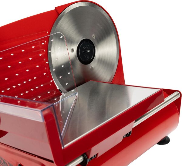 R.G.V. Affettatrice elettrica con Lama 19 cm e Motore 100W con Base In Acciaio - Ausonia 190 Red