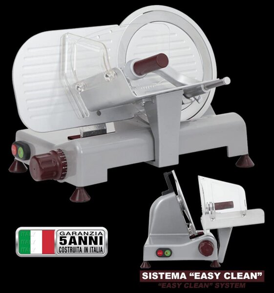 R.G.V. Affettatrice elettrica Potenza 140 Watt Lama 22 cm in Acciaio - 90751 Luxury Italia 22 GL-R