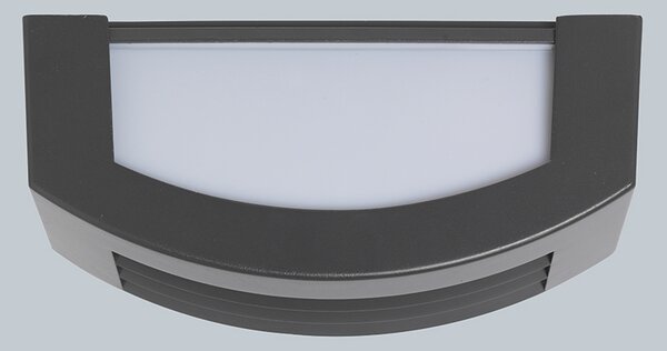 Lampada da parete intelligente antracite IP44 incl. Wifi P45 - Hurricane 1