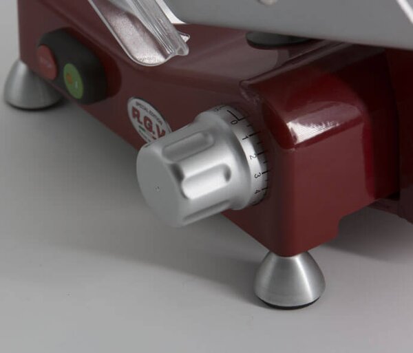 R.G.V. Affettatrice Elettrica Potenza 140 Watt Lama 25 cm in Acciaio colore Rosso - 90447 Luxury 25 Red Edition