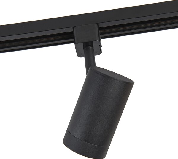 Faretto intelligente nero per binario monofase con Wifi GU10 - Iconic Jeana