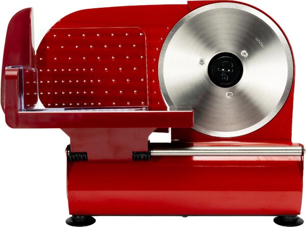R.G.V. Affettatrice elettrica con Lama 19 cm e Motore 100W con Base In Acciaio - Ausonia 190 Red