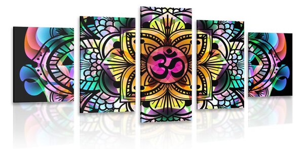 Quadri 5 pezzi – Mandala della salute