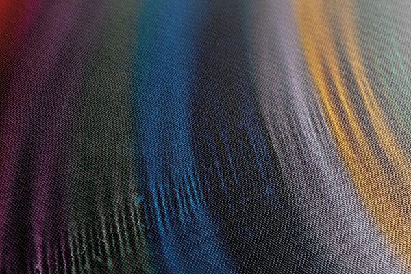 Stampa su tela – Dettaglio di materiale colorato