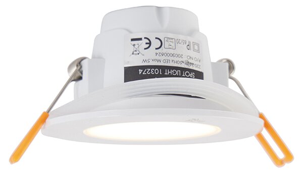 Set di 6 faretti da incasso bianchi con LED dimmerabile a 3 livelli IP65 - Blanca