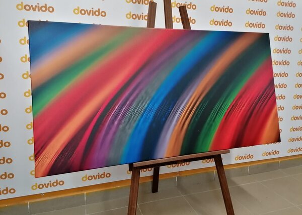 Stampa su tela – Dettaglio di materiale colorato