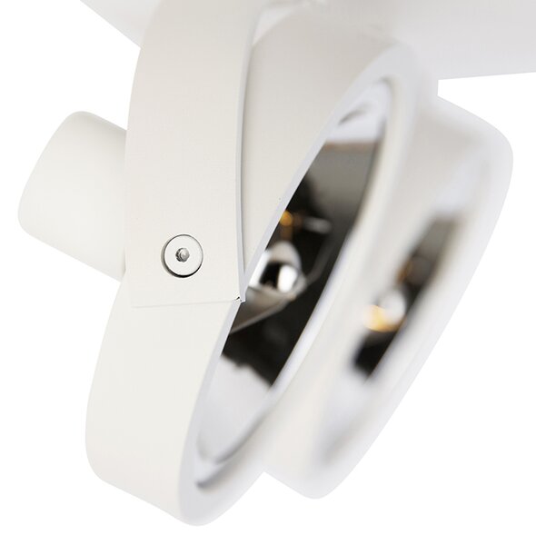 Faretto di design bianco orientabile 2 luci - Go