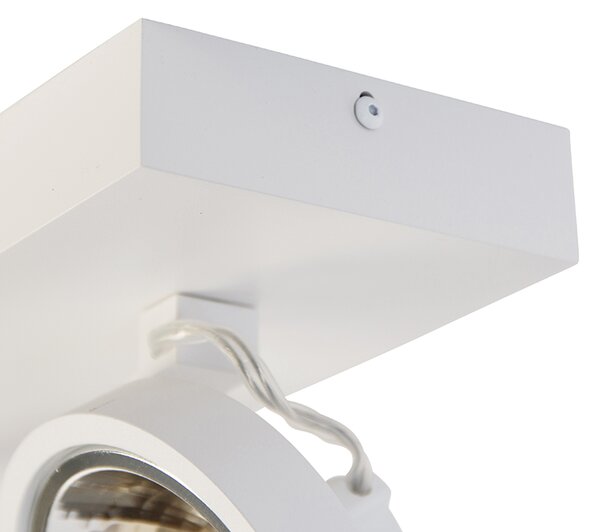 Faretto di design bianco orientabile 2 luci - Go