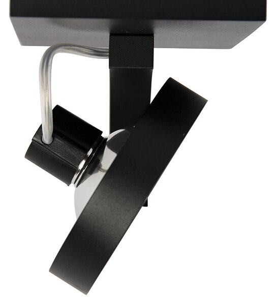 Faretto di design nero orientabile - Go