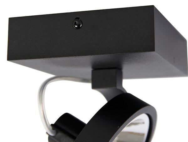 Faretto di design nero orientabile - Go