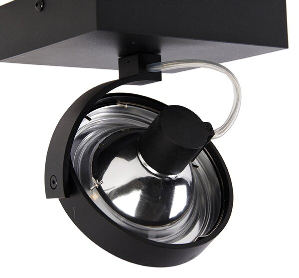 Faretto di design nero orientabile - Go