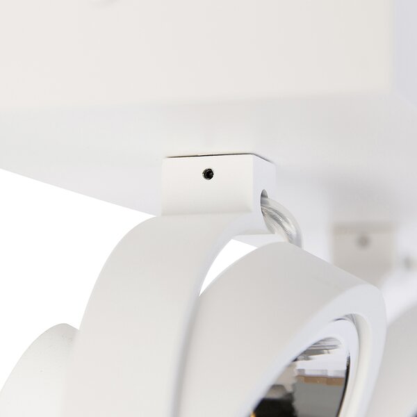 Faretto di design bianco orientabile 2 luci - Go