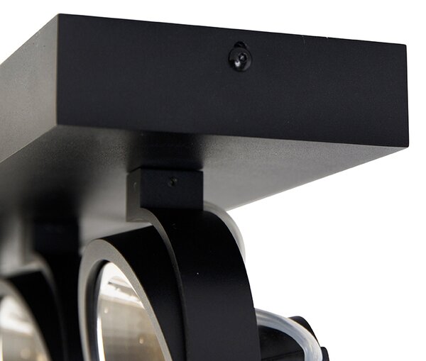 Faretto di design nero orientabile 3 luci - Go