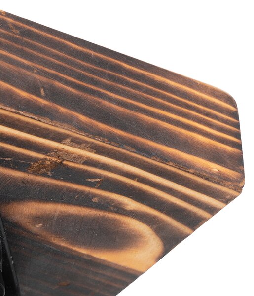 Faretto da soffitto industriale legno con cemento - Creto
